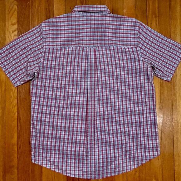 Vintage 90s Ralph Lauren Chaps Checkered Short Sleeve Shirt – Size Large - Picture 13 of 13